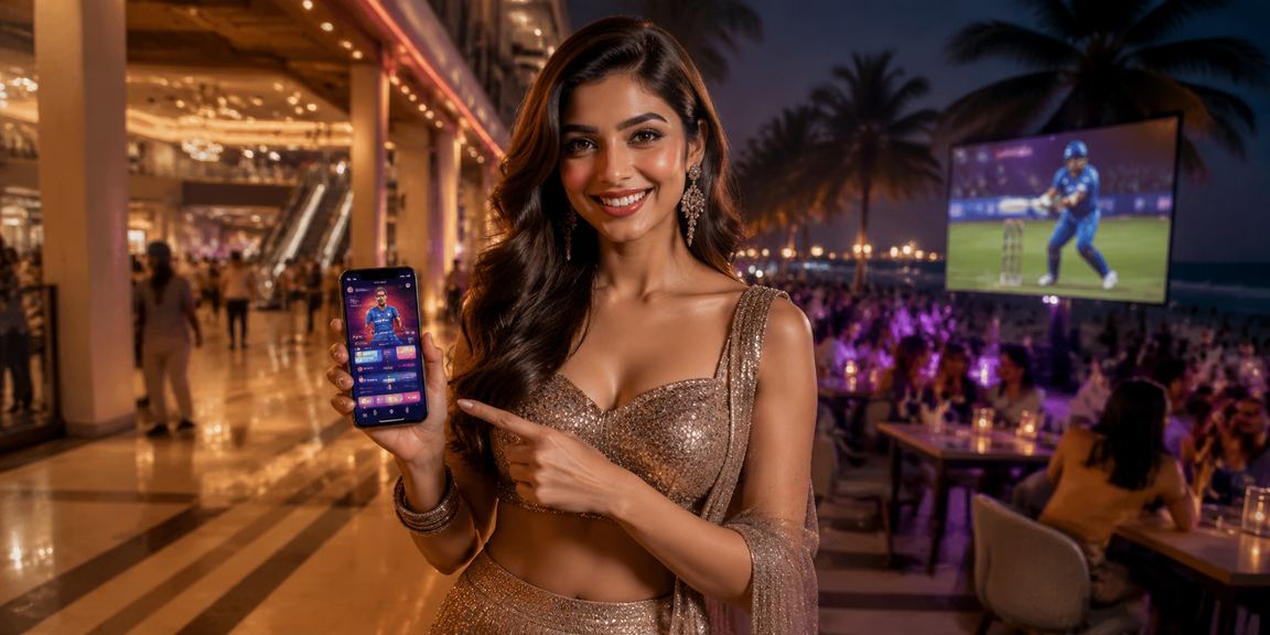 Cricket betting scene with Bollywood theme in Goa